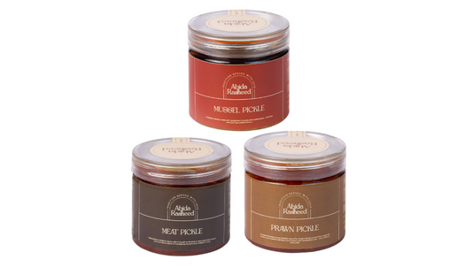 Three jars on a white background