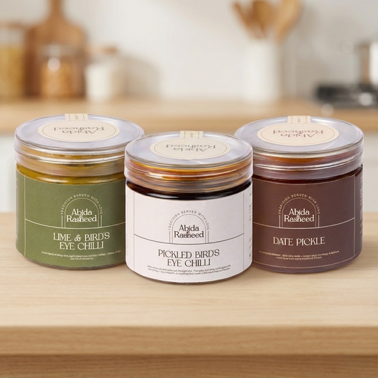 Veg Pickle Combo | Dates Pickle 200g | Lime & Bird's Eye Chilli Pickle 200g | Bird's Eye Chilli in Dweep