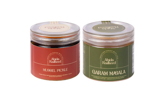 Two small jars on a white background