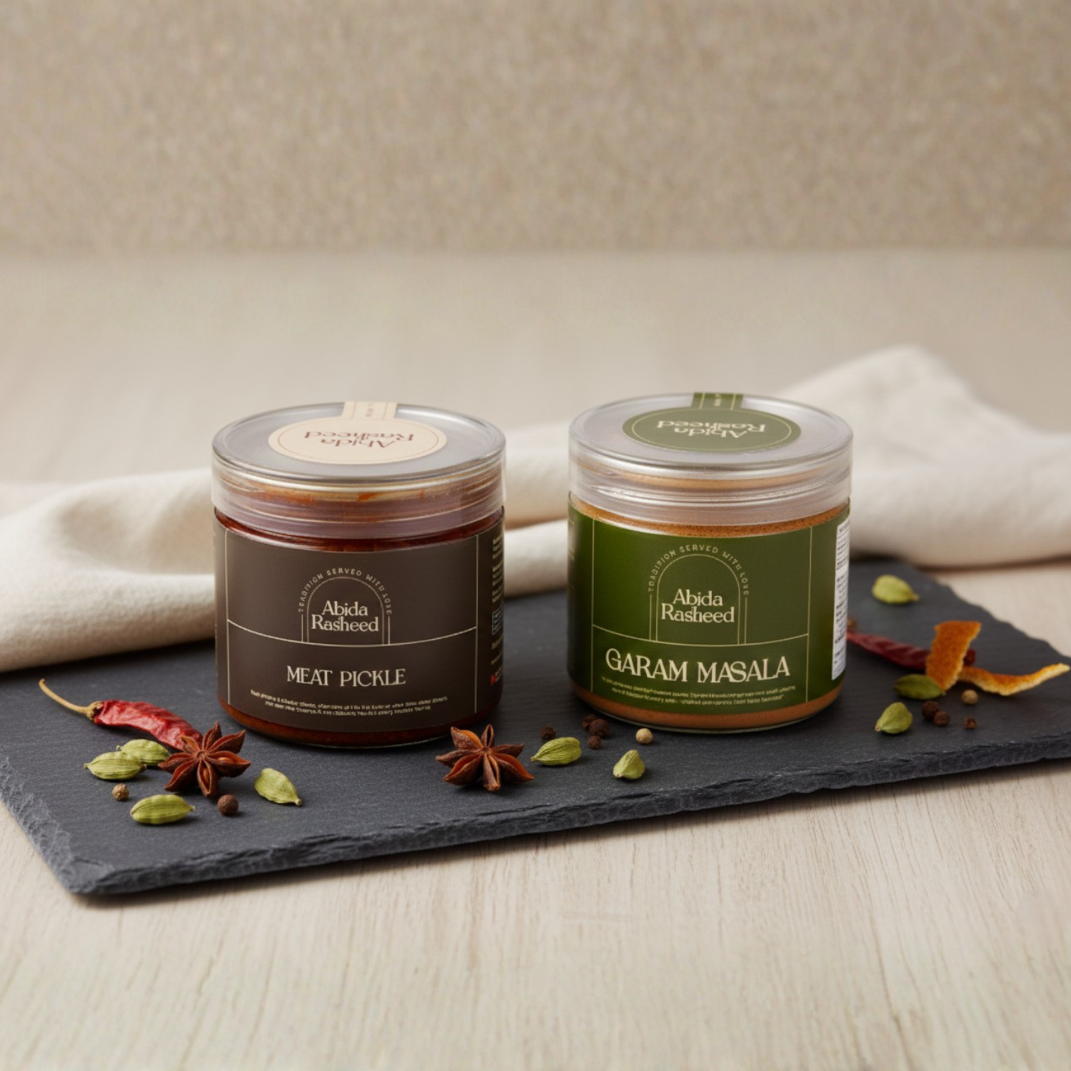 Meat Pickle (200g) and Garam Masala (Biriyani Masala)(70g) Combo