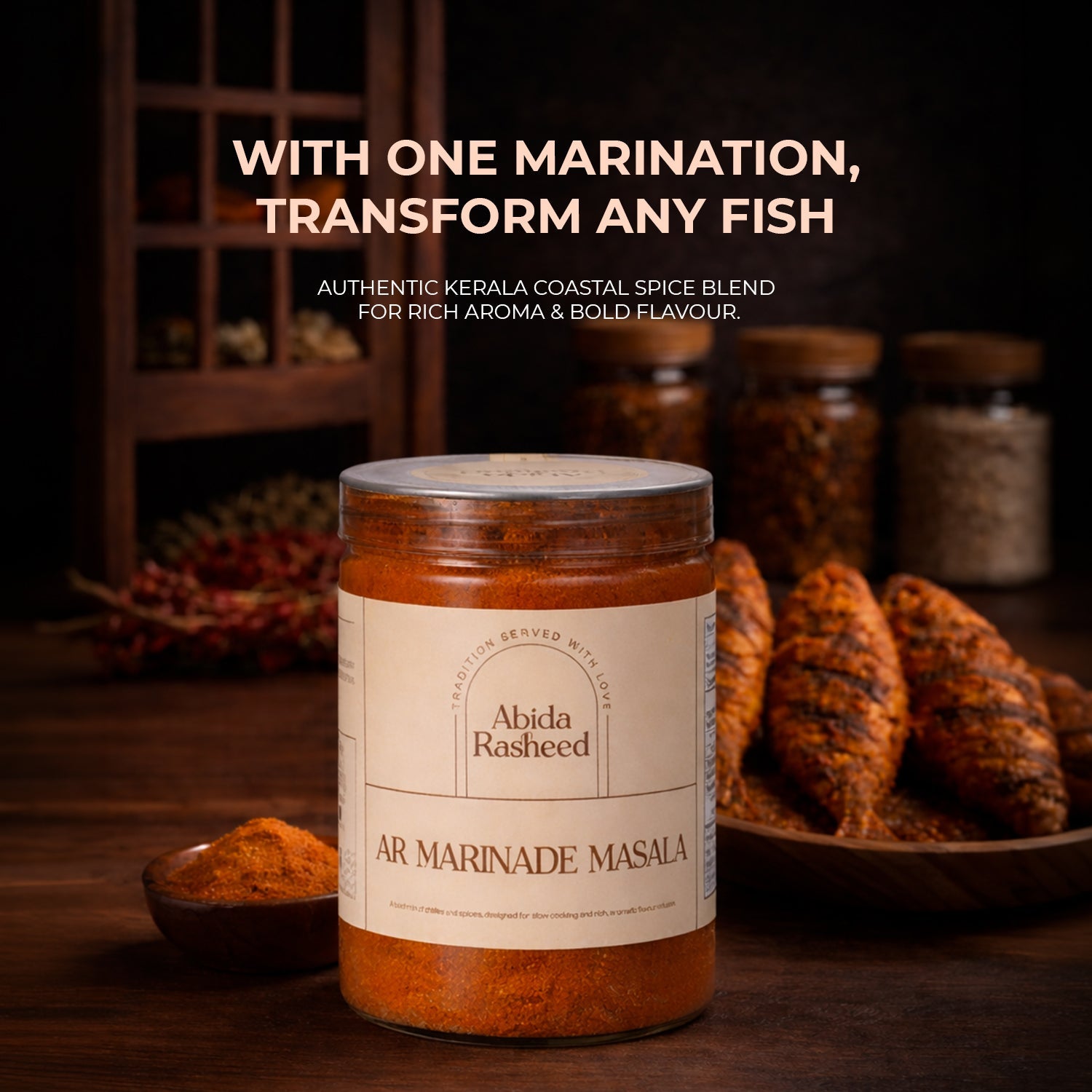 Abida Rasheed Marinade Masala (200g) – Kerala Style Fish & Chicken Marinade - Abida Rasheed