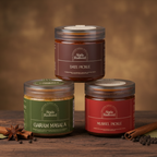 Abida Rasheed Home-Made Pickle & Masala Combo | Garam Masala 70g | Mussel Pickle 200g | Date Pickle 200g