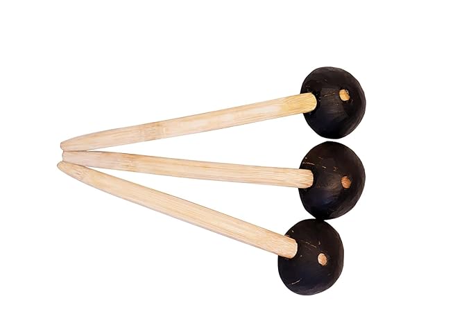 Handmade Coconut Shell Kitchen Spoon | Kerala Traditional Chiratta Thavi |Bamboo Shell Ladle With Long Handle - Abida Rasheed