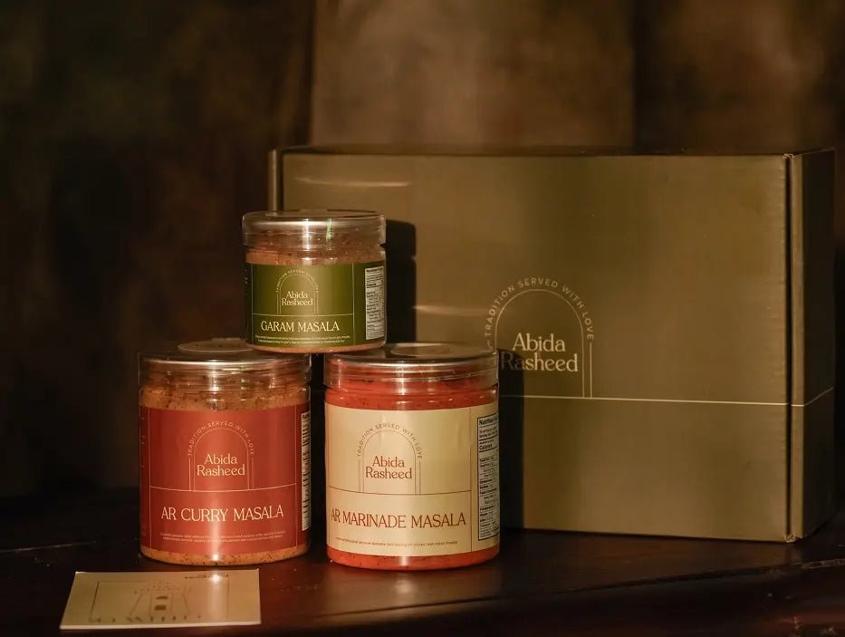 Home-Made Masala Combo | Marinade Masala 200g, Curry Masala 200g & Garam Masala 70g - Abida Rasheed