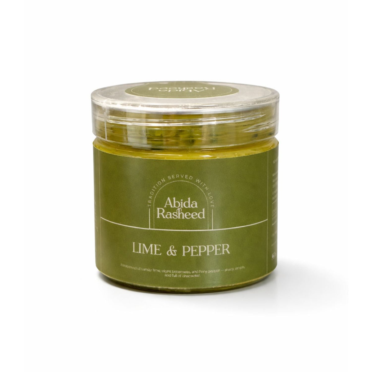 Abida Rasheed Home Abida Rasheed Lime & Pepper Pickle 200g | Homemade Kerala Style Achar