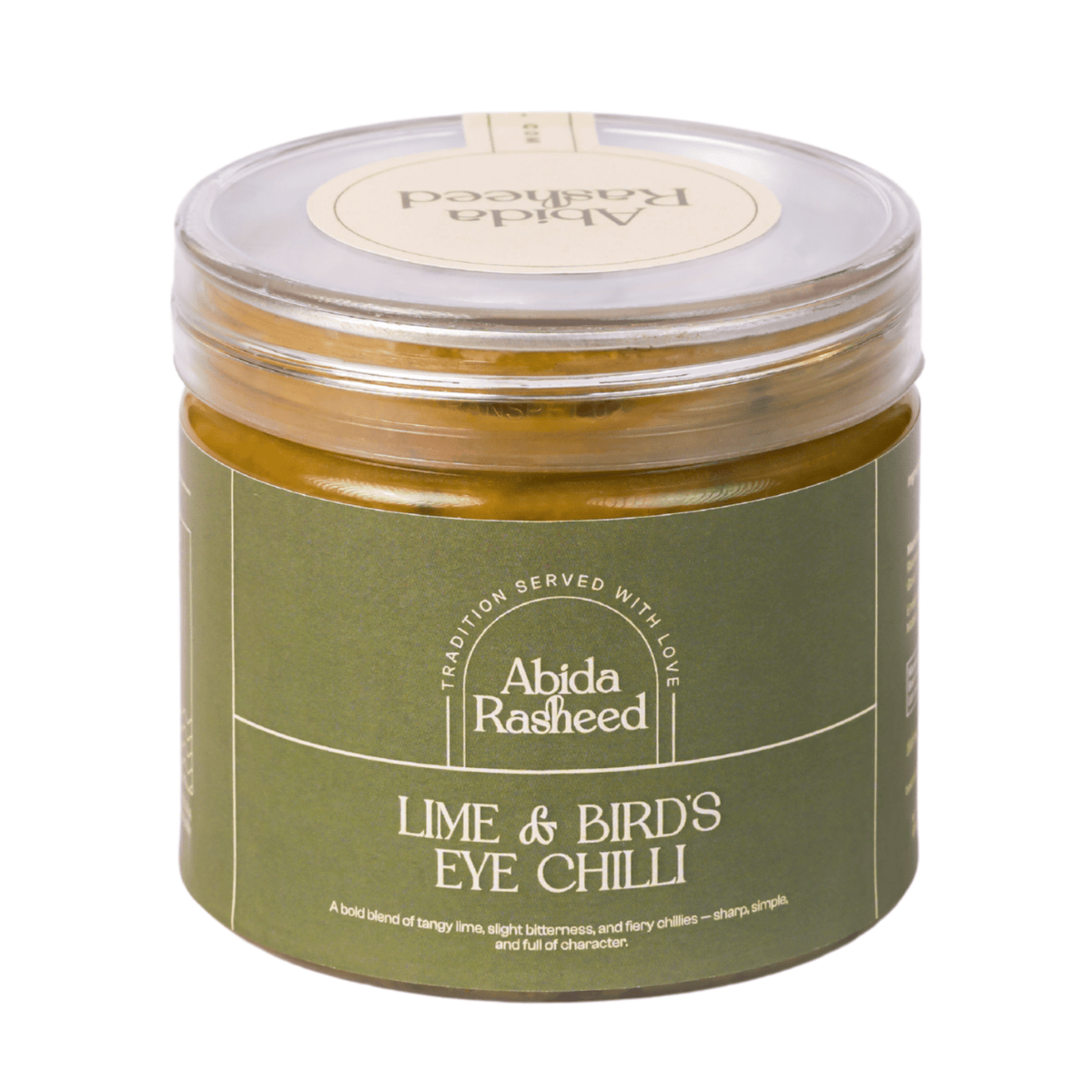 Abida Rasheed Lime & Bird’s Eye Chilli Pickle 200g | Homemade Kerala Achar